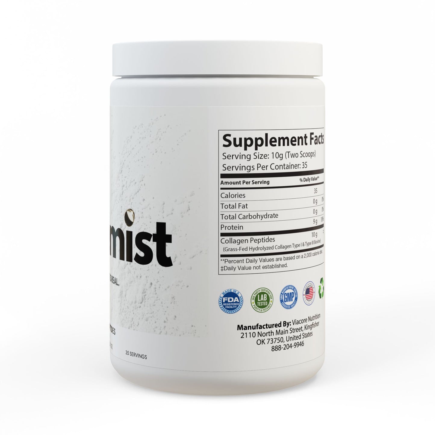 Collagen Peptides Type I & III Supplement (350g, 12.3oz)