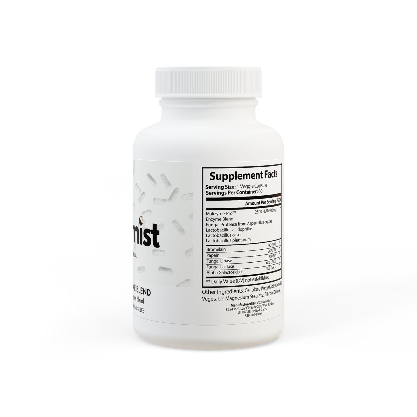 Digestive Enzyme Blend Supplement (60 Capsules)